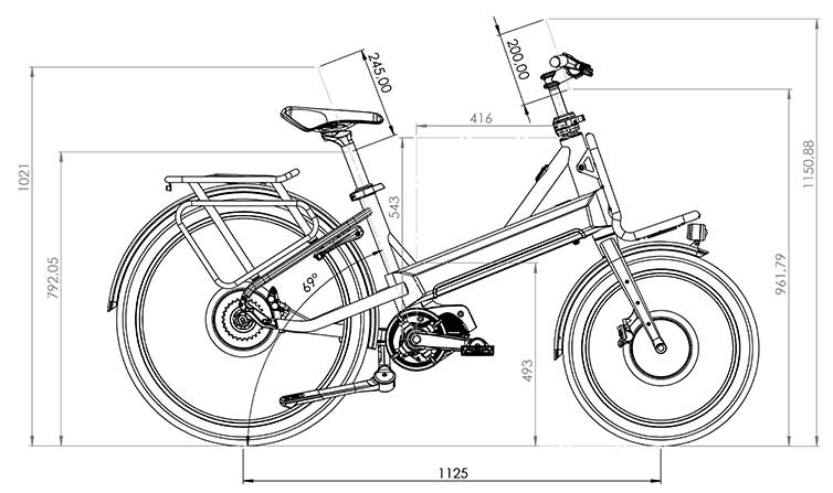 MOCA Fahrrad Abmessungen
